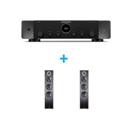 Amplificateur Hi-Fi Marantz Stéréo 70 Noir + une paire d'enceintes colonne Magnat Monitor S70 Noyer