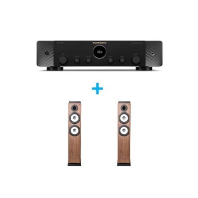 Amplificateur Hi-Fi Marantz Stéréo 70 Noir + une paire d'enceintes colonne Cabasse Jersey MT32/2 Edition spéciale Noyer