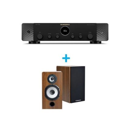 Amplificateur Hi-Fi Marantz Stéréo 70 Noir + une paire d'enceintes bibliothèque Cabasse Antigua MT32/2 Edition spéciale Noyer