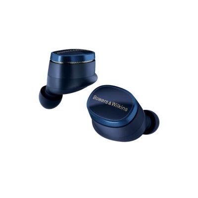 Bowers & Wilkins Pi8 Écouteurs sans Fil True Wireless - Bleu Nuit | Réduction de Bruit, Bluetooth, aptX Adaptive, Quick Charge, 24 Heures de Lecture, 6 Microphones Intégrés