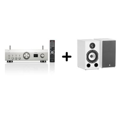 Pack amplificateur Denon PMA-900HNE Argent avec paire d’enceintes Triangle Borea BR03 Blanches