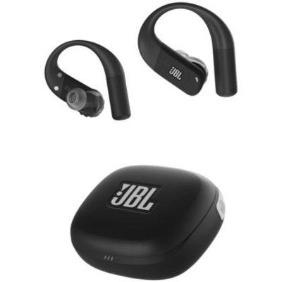 image Écouteurs de sport sans fil JBL Endurance Peak4 à réduction de bruit intra-auriculaire BT, 48hrs d'autonomie, TwistLock Secure Fit, étanche à l’eau et à la poussière IP68, son JBL Pure Bass, noir/gris