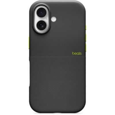 Beats Coque Haute résistance pour iPhone 17 équipée MagSafe avec Commande de l'appareil Photo, Protection Contre Les Chutes et Les Rayures, Fini Mat texturé - Noir Everest