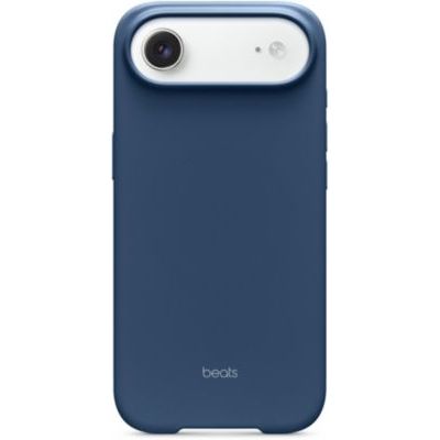 Beats Coque pour iPhone Air équipée MagSafe avec Commande de l'appareil Photo, Fini Mat, Doublure en Tissu Microfibre - Bleu Basalte