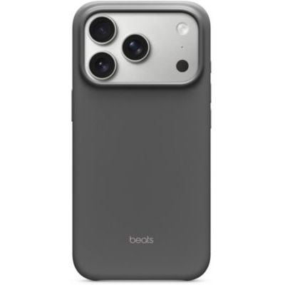 Beats Coque pour iPhone 17 Pro équipée MagSafe avec Commande de l'appareil Photo, Fini Mat, Doublure en Tissu Microfibre - Gris Granite