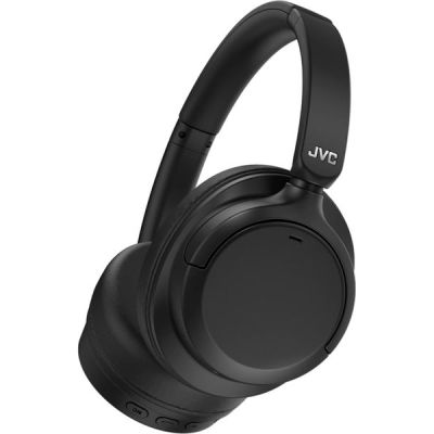 image JVC Casque sans Fil à réduction de Bruit Hybride, Bluetooth 5.3, Batterie Rechargeable 50 Heures, Compatible Assistant Vocal, Conception Pliable dans 2 Sens, câble Amovible Inclus – HA-S95N-B (Noir)