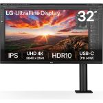 image produit LG Ultrafine™ 32UN880K-B Ecran PC 4K 32" - Dalle IPS résolution UHD (3840 x 2160), 5ms 60Hz, HDR 10, DCI-P3 95% (CIE1976), inclinable, Orientation Gauche/Droite, réglable en Hauteur, Mode Portrait