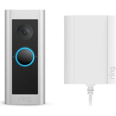 image Contrôle Ring Video Doorbell Pro 2 Nickel Satiné (filaire) + Adaptateur