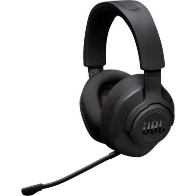 image JBL Quantum 360 Casque gaming circum-auriculaire sans fil, double connexion 2,4 GHz et Bluetooth, autonomie 22 h, micro amovible, compatible avec plusieurs plateformes, noir