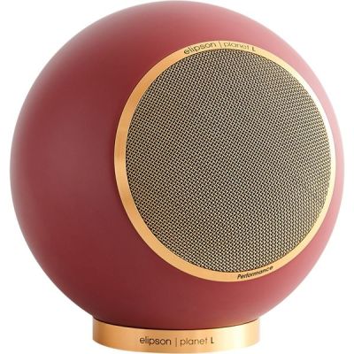 Enceintes bibliothèque Elipson Planet L Performance Bordeau mat Gold