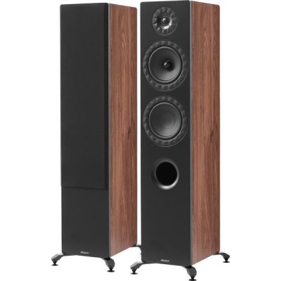 Enceintes colonne Elipson Prestige Facet II 14F Noyer et Noir Mat