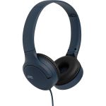 image produit JVC HA-S33UC-A USB-C Casque Supra-auriculaire Pliable avec Microphone et télécommande à 3 Boutons, câble unilatéral, Bleu