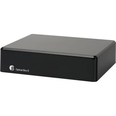 image Pro-Ject Optical Box E Phono Préamplificateur Phono avec convertisseur A/D & Line in/Out (Noir)