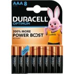 image produit Pile DURACELL OPTIMUM AAA x8 - livrable en France