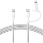image produit Belkin BOOST CHARGE 2-in-1 cavo USB-C/Lig.1,5m bi.CAC003hq1.5MWH