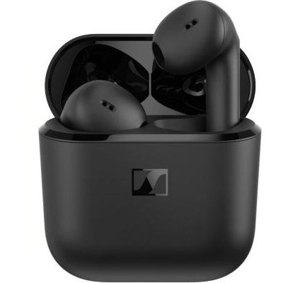 image Sennheiser ACCENTUM Open Wireless Earbuds – Ecouteurs Bluetooth sans Fil Sport Open Ear, Son Dynamique, Bluetooth 5.3, IPX4, 28 h d’Autonomie, Boîtier de Charge USB-C, Noir
