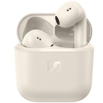 image Sennheiser ACCENTUM Open Wireless Earbuds – Ecouteurs Bluetooth sans Fil Sport Open Ear, Son Dynamique, Bluetooth 5.3, IPX4, 28 h d’Autonomie, Boîtier de Charge USB-C, Crème