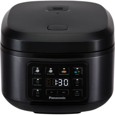 image Panasonic SR-DA152KXE Cuiseur à Riz et Cuiseur Vapeur, Fuzzy Logic, Indicateur de Quantité d'Eau, sans BPA, Maintien au Chaud, Départ Différé, Noir