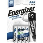 image produit Energizer Ultimate Lithium - Piles AAA (Lot de 4) - LR03- La Pile AAA Qui Dure Le Plus Longtemps au Monde - Longue durée - Emballage 100% Recyclable - Conservation 25 Ans