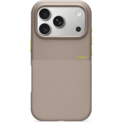 image Beats Coque Haute résistance pour iPhone 17 Pro équipée MagSafe avec Commande de l'appareil Photo, Protection Contre Les Chutes et Les Rayures, Fini Mat texturé - Gris Alpin