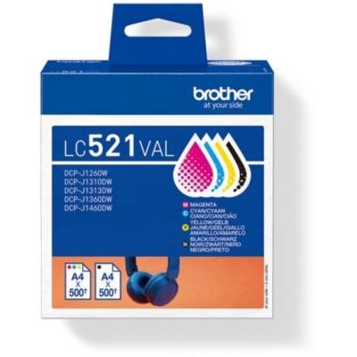 image Brother LC521VAL Cartouche d'encre Originale de - Multipack