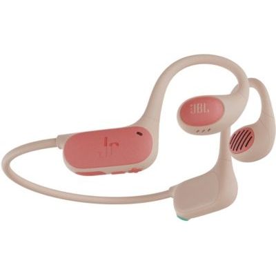 image JBL Junior Free, Casque sans Fil Open-Ear Enfants, léger et Durable, autonomie Jusqu’à 10 h, contrôle Parental, Technologie JBL OpenSound et Safe Sound pour protéger l’Audition des Enfants, Peach