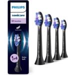 image produit Philips Sonicare S2 Sensitive, têtes de brosse de rechange, noir, lot de 4, HX6054/88