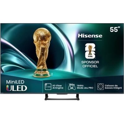 image TV Mini Led HISENSE 55U7Q 2025 - 55 pouces ( 139 cm )