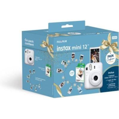 image Appareil photo Instantané FUJIFILM Intax Mini 12 Blanc Pack cadeau
