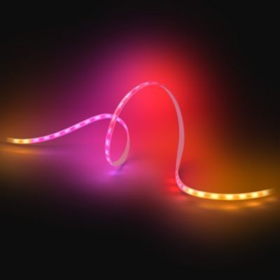 image Philips Hue Flux UltraBright LED Lightstrip, 3 mètres, 2900 lm, Éclairage intérieur flexible, Couleurs Chromasync™, Découpable, Extensible, Réutilisable, Commande vocale et via l'appli