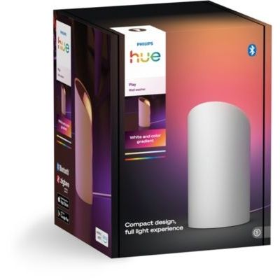 Philips Hue Play Wall Washer Connecté Blanc, White and Color Ambiance avec technologie ColorCast, Compatible Bluetooth, Contrôle Vocal avec Alexa, Apple Home & Google Assistant Philips. image Philips Hue Play Wall Washer Connecté Blanc, White and Color Ambiance avec technologie ColorCast, Compatible Bluetooth, Contrôle Vocal avec Alexa, Apple Home & Google Assistant Philips.