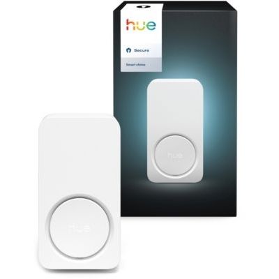 image Philips Hue Carillon connecté Secure, Notifications en Temps réel, Tout Type de Prise, Compatible caméra, Sonnette connectée, détecteur Mouvement Hue, Sonnette sans Fil à Installation Facile, Blanc