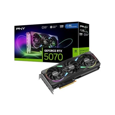 PNY Carte Graphique GeForce RTX™ 5070 12Go ARGB OC Triple Fan DLSS 4
