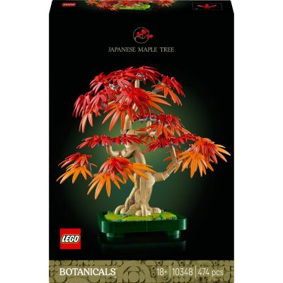 LEGO Botanicals Bonsaï d’érable Rouge du Japon 10348 | Set de plante artificielle pour adulte, décoration intérieure DIY, pot constructible, idée cadeau pour femme, 474 pièces