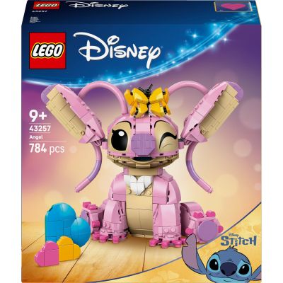 LEGO Disney Angel 43257 | Jouet pour fille ou garçon dès 9 ans, décoration, figurine en briques, 3 ballons en cœur, papillon, idée cadeau, 784 pièces