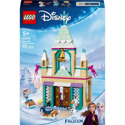 LEGO Disney Princess Le château de Glace d’Arendelle 43265 | Jouet pour fille dès 5 ans, mini-poupées d’Anna et Elsa, Olaf et figurine de pingouin, idée cadeau, 177 pièces