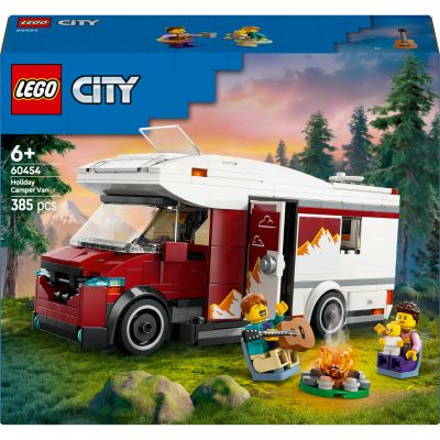 LEGO City Le Camping-Car d’Aventures 60454 | Camion jouet pour garçon dès 6 ans, inclut un bébé, des accessoires et une guitare, idée de cadeau d'anniversaire, 385 pièces