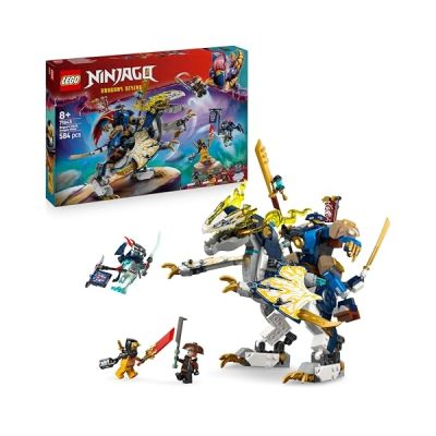 image LEGO NINJAGO Le Robot Dragonnier De Rogue - Jouet Ninja Avec Figurines De Dragon & Robot - 4 Minifigurines Dont Lloyd & Arin - Lame De Révélation - Cadeau Pour Garçon 8 Ans & Fans De La Série TV 71843