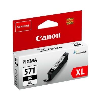 Canon CLI-571XL Cartouche BK Noire XL (Pack plastique sécurisé)