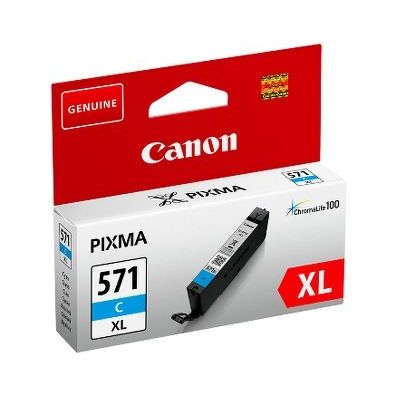 image Canon CLI-571XL Cartouche C Cyan XL (Emballage carton)