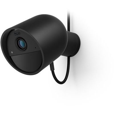 image Philips Hue Secure Caméra Filaire, résolution vidéo 2K, Notifications instantanées, intégration avec éclairages, Alimentation Continue avec Connexion Filaire, pour intérieur et extérieur, Noir