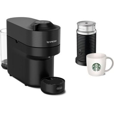 image Nespresso DELONGHI Vertuo Pop Noir + mousseur de lait + 1 Mug Starbucks® offert ENV90.BAE.