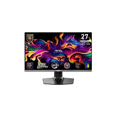 image MSI MAG 272QP QD-OLED X50 écran Gaming 27" WQHD - Dalle Quantum Dot OLED 2560 x 1440, 500Hz / 0,03ms, DisplayHDR True Black 500, AMD FreeSync™ Premium Pro, HDMI 2.1, DP 1.4a, Noir