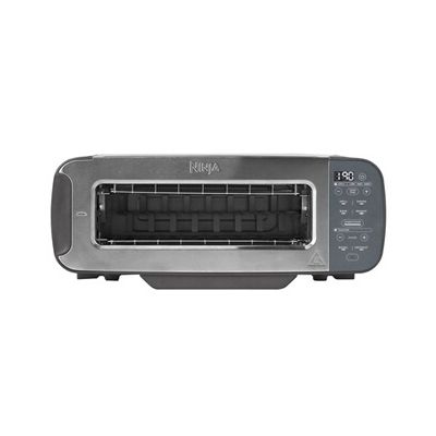 Ninja Foodi 3-en-1, Grille-Pain, Grill et Presse-panini, 7 Fonctions de Cuisson, inclut un Presse-panini, un Plateau de Cuisson et un Bac à Miettes, en Acier Inoxydable, ST202EU