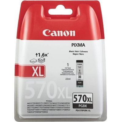 image Canon PGI-570XL Cartouche BK Noire XL (Pack plastique sécurisé)
