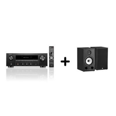 Pack amplificateur réseau Denon DRA-900H Noir avec paire d’enceintes Triangle Borea BR03 Noires