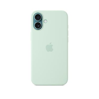 Apple Coque en Silicone avec MagSafe pour iPhone 16 Plus - Aigue-Marine ​​​​​​​