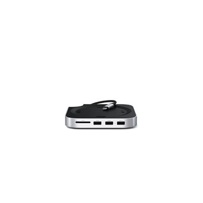 image Support & Hub pour Mac Mini M4 avec boitier SSD Silver