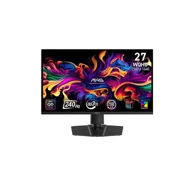 image MSI MAG 271QP QD-OLED X24 écran Gaming 26,5" WQHD - Dalle Quantum Dot OLED 2560 x 1440, 240Hz / 0,03ms, 99% DCI-P3, ΔE≤2, DisplayHDR True Black 400 - DP 1.4a, HDMI 2.1