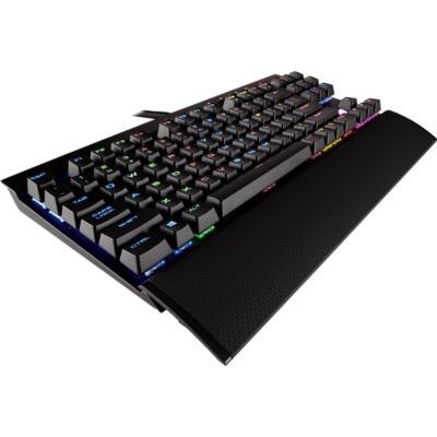 image Corsair K65 RAPIDFIRE Clavier Mécanique Gaming (Cherry MX Speed, Rétro-Éclairage RGB Multicolore, AZERTY) Noir